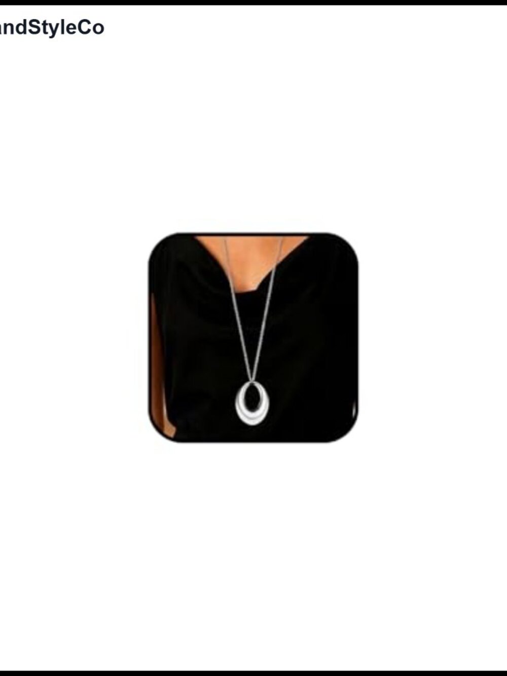 Extra Long Chunky Statement Pendant Necklace Large Oval Circle Drop Jewelry